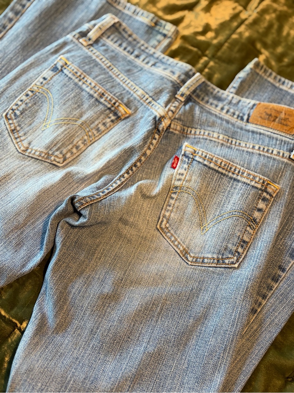 Levi's 519 Flare Light Blue Denim Jeans #1240